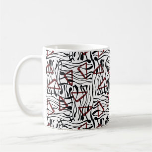 Mug Tissu géométrique : Design Motif artistique.