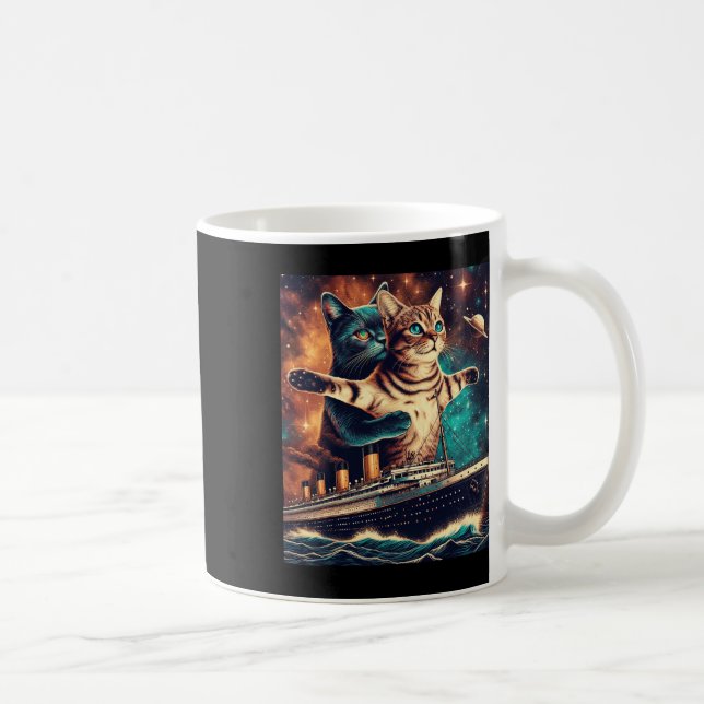 Mug Titanic Cats Funny Tee (Droite)