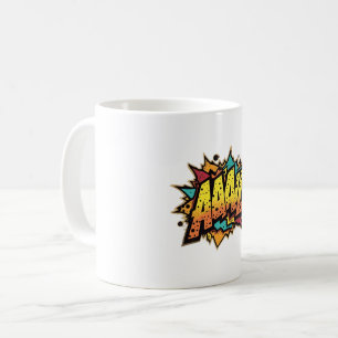 Mug Titre : "Comic Book Burst : AAAL! Pop art