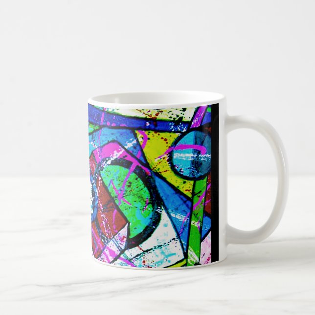 Mug Titre de l'art Abstrait : Contrebande verte (Droite)