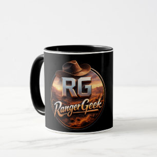 Mug Titre logo western geek bicolore