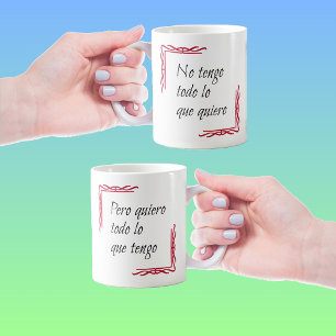 Mug Todo espagnol de quiero d'énonciation
