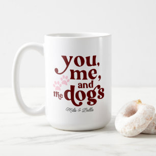 Mug Toi Moi et les Chiens Cadeau Minimaliste Couple Ca