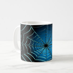 Mug Toile d'araignée bleu cool