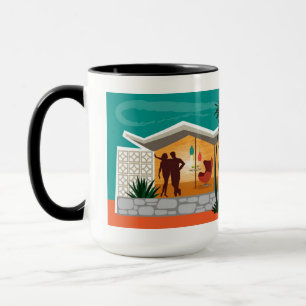 Mug Toit En Plaques Pliées Maison Moderne Du Milieu Du