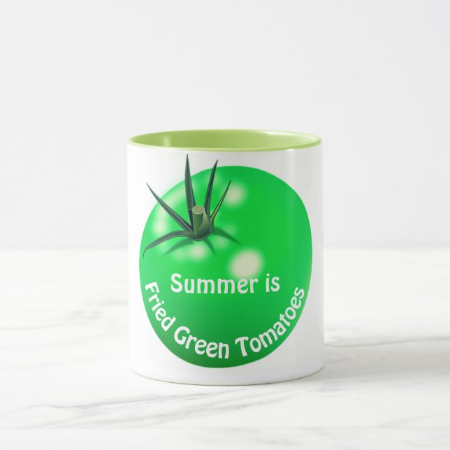 Mug tomates poêlées de tomates vertes mignonnes été (Centre)