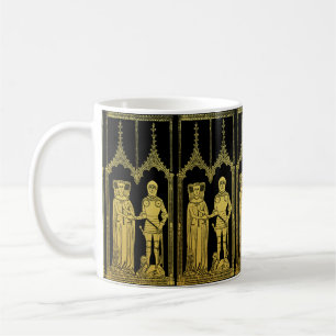 Mug Tombeau médiéval en laiton Rubbing Chevalier, Dame