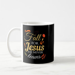 Mug tomber jésus il ne jamais feuille christian jésus