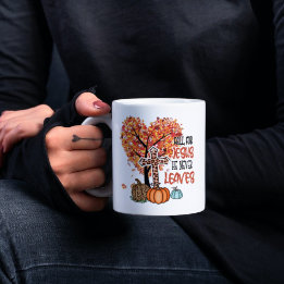 Mug Tomber Pour Jésus, Il N'A Jamais Feuille