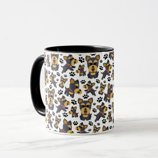 Mug Tomboy Toy Yorkshire Yorkshire Terrier Chien chiot (Devant gauche)