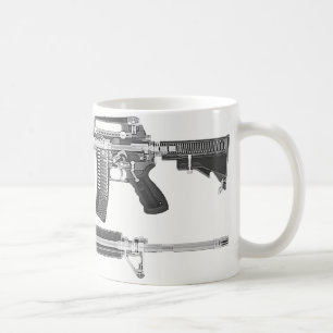 Mug Tomodensitométrie AR-15/IMAGE DÉTAILLÉE de RAYON X