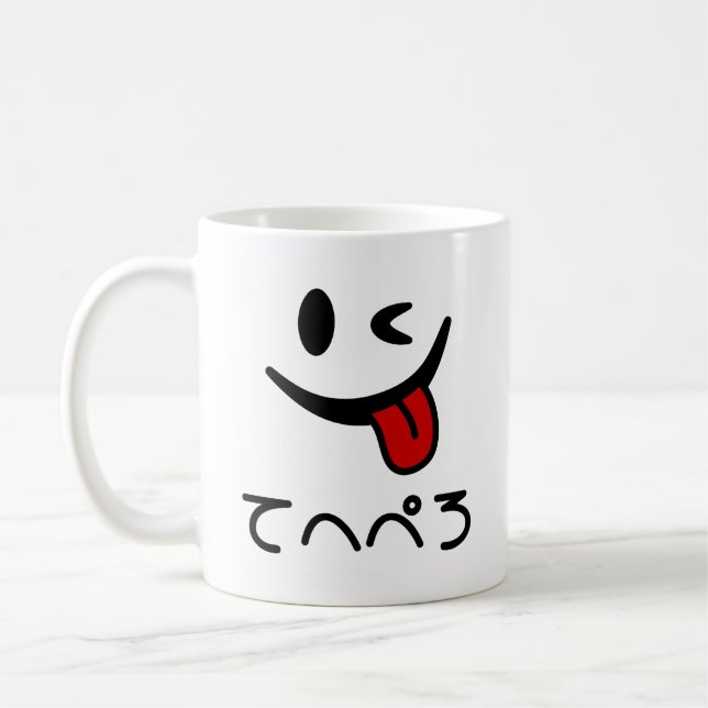 Mug Tongue du visage de l'extérieur て へ ぺ ろ Tehepero | (Gauche)