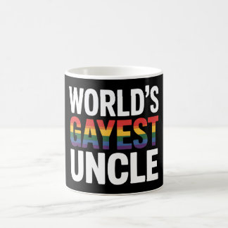 Mug Tonton le plus gay du monde LGBTQ Fierté gay Allié