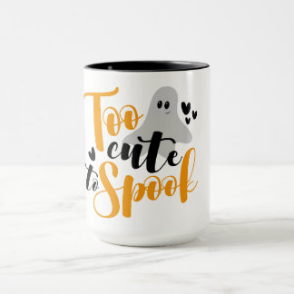 Mug Too Cute To Spook Ghost Halloween Funny Hoodie