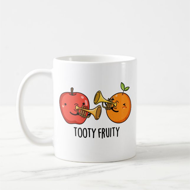 Mug Tooty Fruity Amusant Fruit Musicien Pun (Gauche)