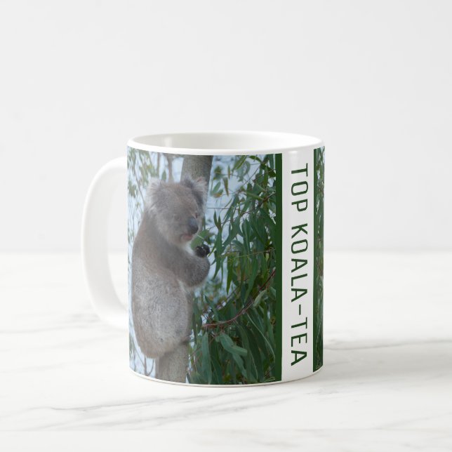 Mug Top Koala-Tea Qualité Amusante Australie (Devant gauche)