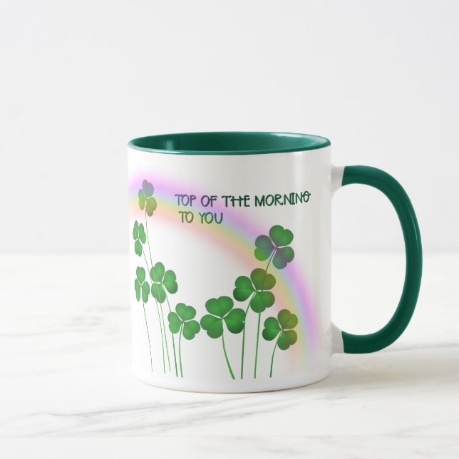 Mug Top of the Morning St Patrick's Day Shamrock (Droite)