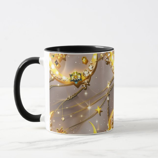 Mug - Topaz Yellow Celestial Moon (Left)