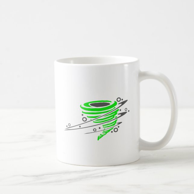 Mug Tornade verte de rotation (Droite)