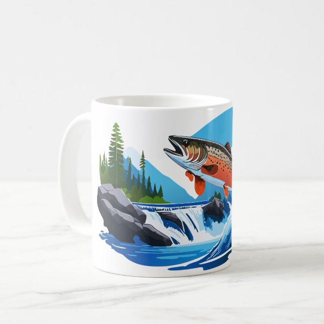 Mug Torrent de truite sauvage de Rocky Mountin  (Devant gauche)