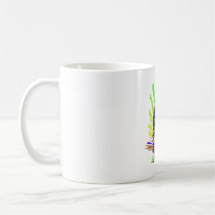 Mug Tortue Colorée Drôle Sur Un Scooter