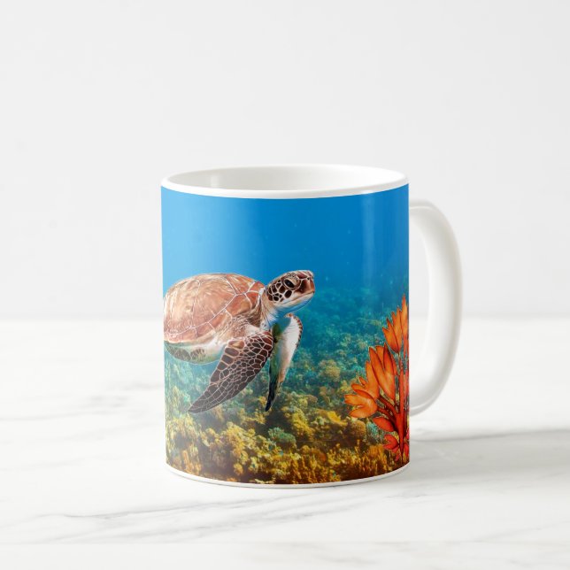 Mug - Tortue de mer2 (Devant droit)