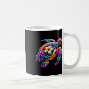 Mug Tortue de mer hawaïenne Tie-dye Vacances à Hawaï P