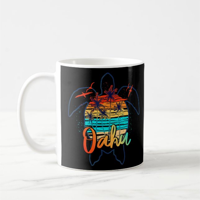 Mug Tortue de mer Oahu Hawaii Hawaii Island Beach Summ (Gauche)