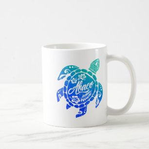 Mug Tortue de mer tribale d'Abaco Vacances à la plage