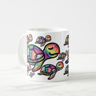 Mug Tortue de mer vibrante Tie Dye