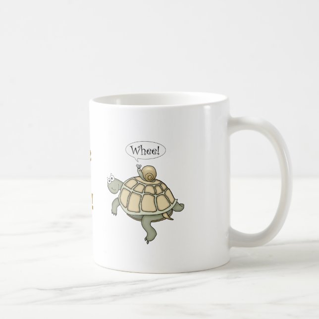 Mug Tortue et escargot.  Whee ! (Droite)
