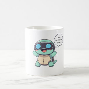 Mug Tortue Joueuse de VR "De Retour Dans Un Autre Mond