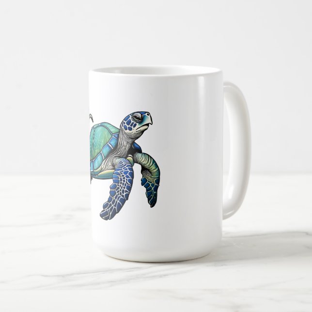 MUG TORTUE MARINE DE L'OCÉAN (Devant droit)
