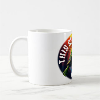 Mug Tortue verte flottant dans l'avion astral