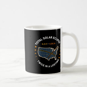 Mug Total Éclipse Solaire 2024 Deux Fois Dans Une Vie 