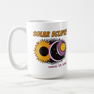 Mug Total éclipse solaire 2025 pop art design