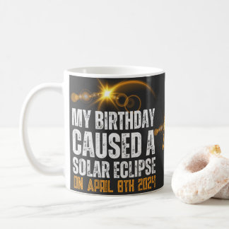 Mug total solaire éclipse drôle anniversaire 4-8-2024 