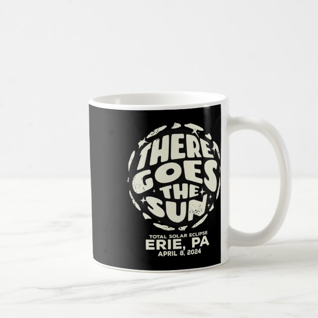 Mug Total Solaire Eclipse Erie Pa Avril 8 2024 Il Y A (Droite)