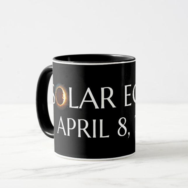Mug Total Solaire Eclipse USA 8 avril 2024 (Devant gauche)