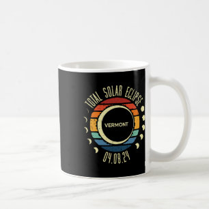 Mug Total Solaire Eclipse Vermont Rétro 2024 Hommes Fe