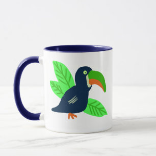 Mug Toucan Tropical Et Feuille