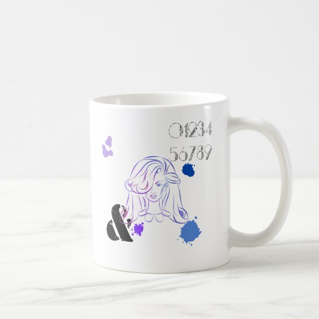Mug Touche de couleurs aquarelles (Droite)