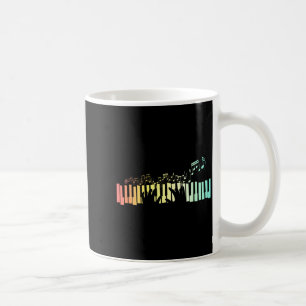 Mug Touches Clavier Anist Notes de Musique Ano 