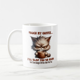 Mug Touchez mon café, personnalisé