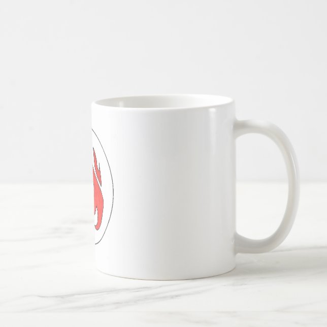 Mug Touffe de flamme du feu de la musique d'eau chaude (Droite)
