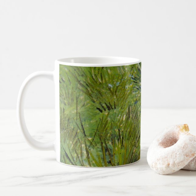 Mug Touffes d'Herbe par Vincent van Gogh (Avec donut)
