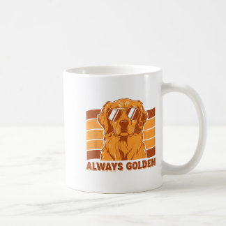 Mug Toujours style rétro doré chien retriever doré