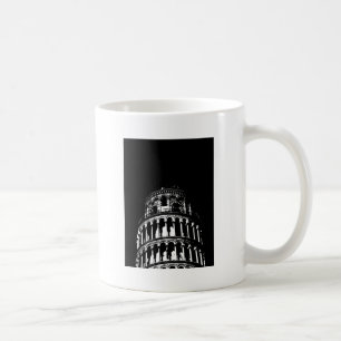 Mug Tour blanche noire de Pise Italie