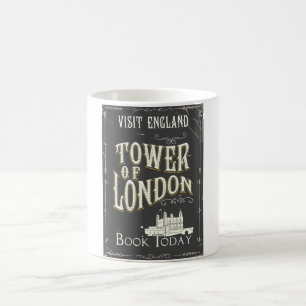 Mug Tour de Londres Angleterre affiche vintage