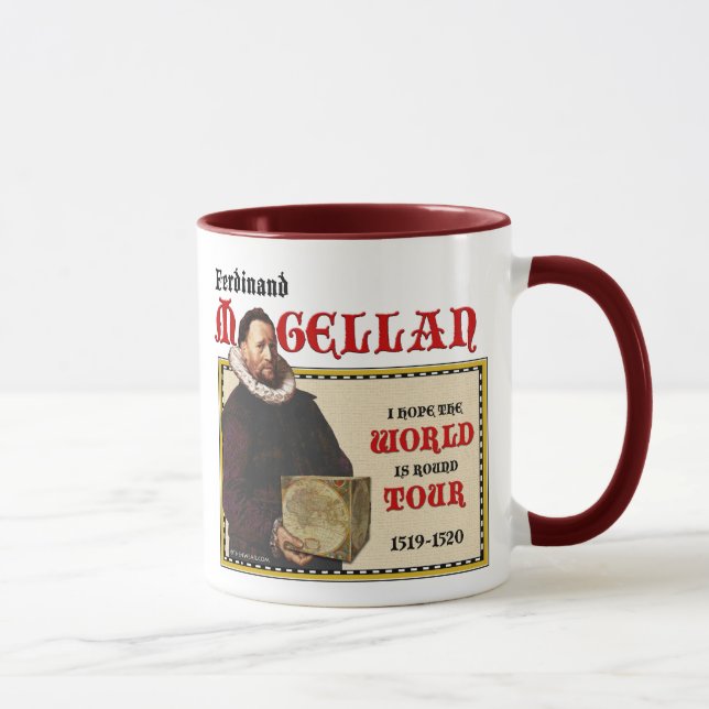 Mug Tour du monde de Magellan 1519 (tasse/Stein) (Droite)
